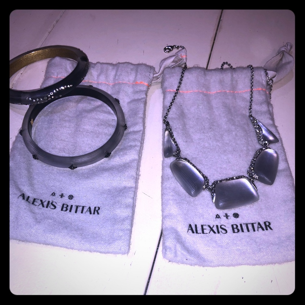 Alexis Bittar Necklace and Bangle Set